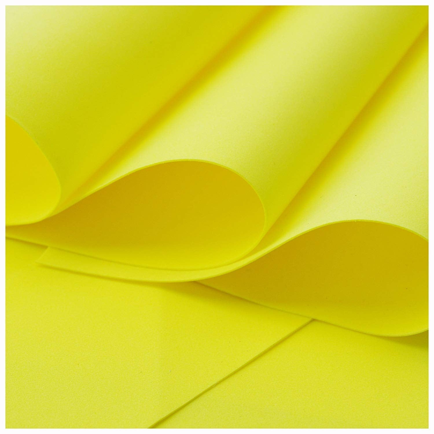 Get Inspired Flower Making Foam (Lemon Yellow)0.8 mm/50x50 cm Pack of 10