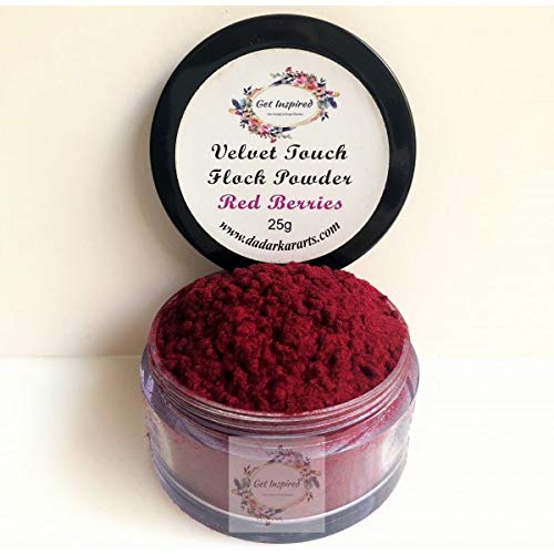 Get Inspired Red Berries Velvet Touch Flock - 25ml Jar