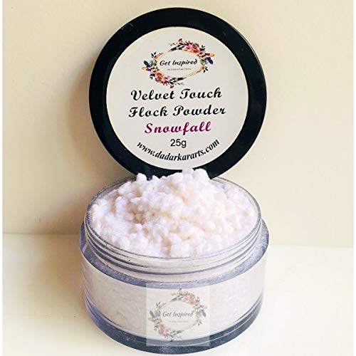 Get Inspired Snow Fall Velvet Touch Flock Powder (25ml Jar)