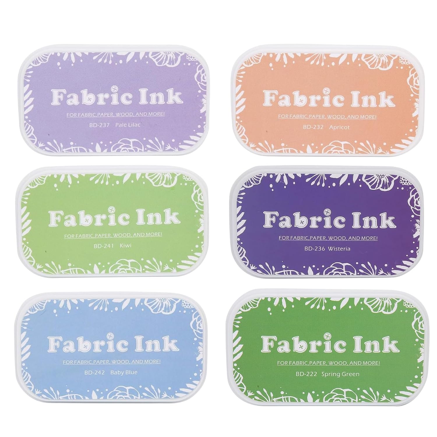 Fabric Ink Set of 6 by Get Inspired 002