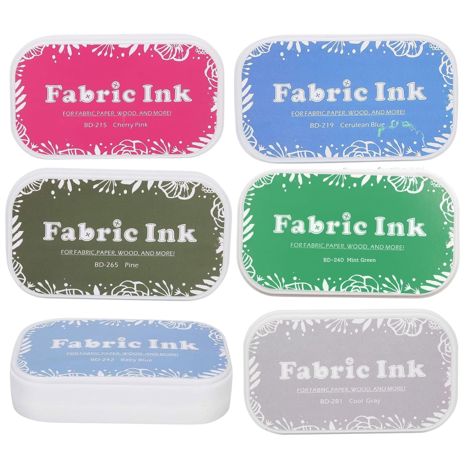 Fabric Ink Set of 6 by Get Inspired