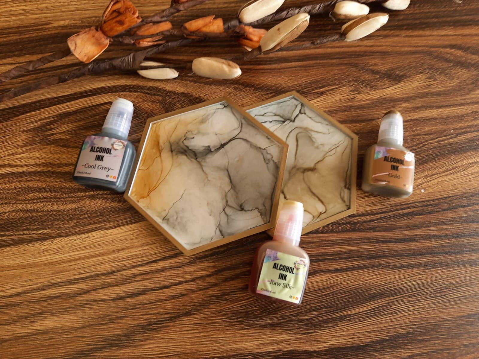 Get Inspired Gold Alcohol Ink 20ml for Alcohol and Resin Art