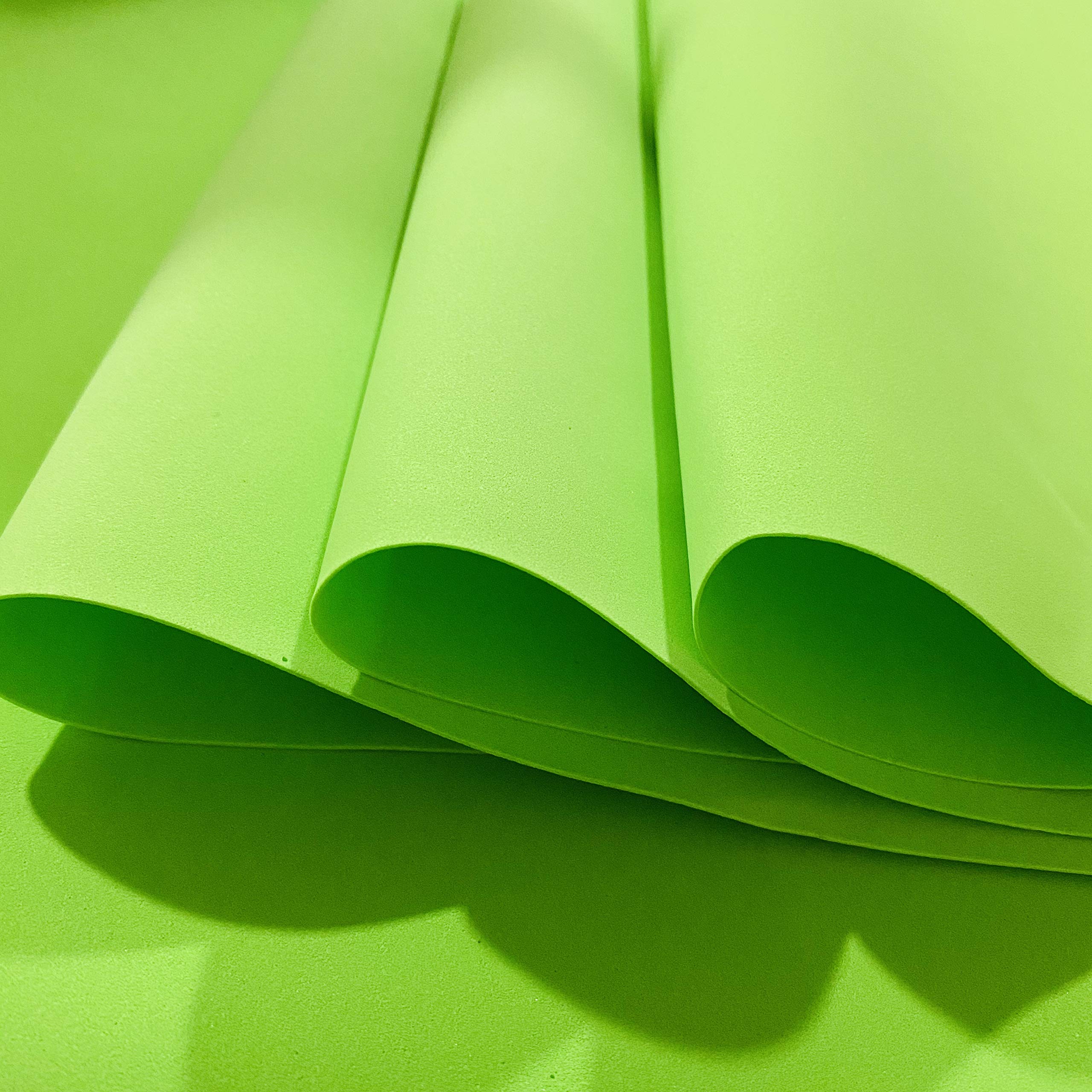 Light Lemon Green Flower Making Foam 0.8mm Pack of 10-50cmsx50cms(Jumbo Size)