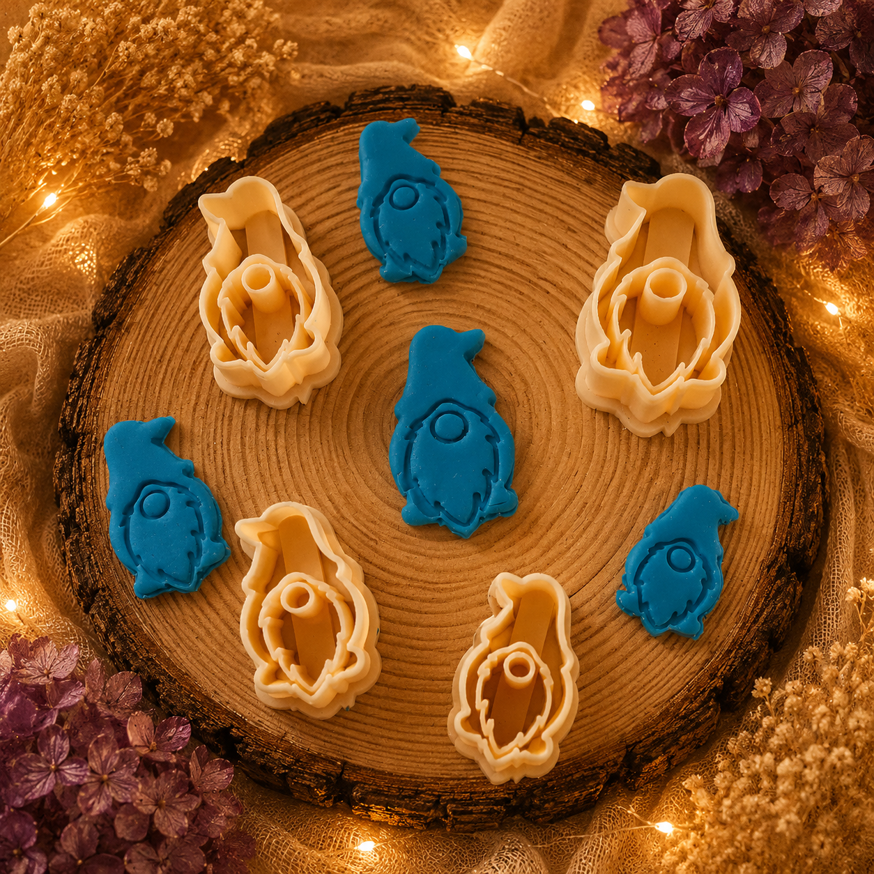 Penguin Shape Clay Cutters Set of 4 for Jewelry Making By Get Inspired