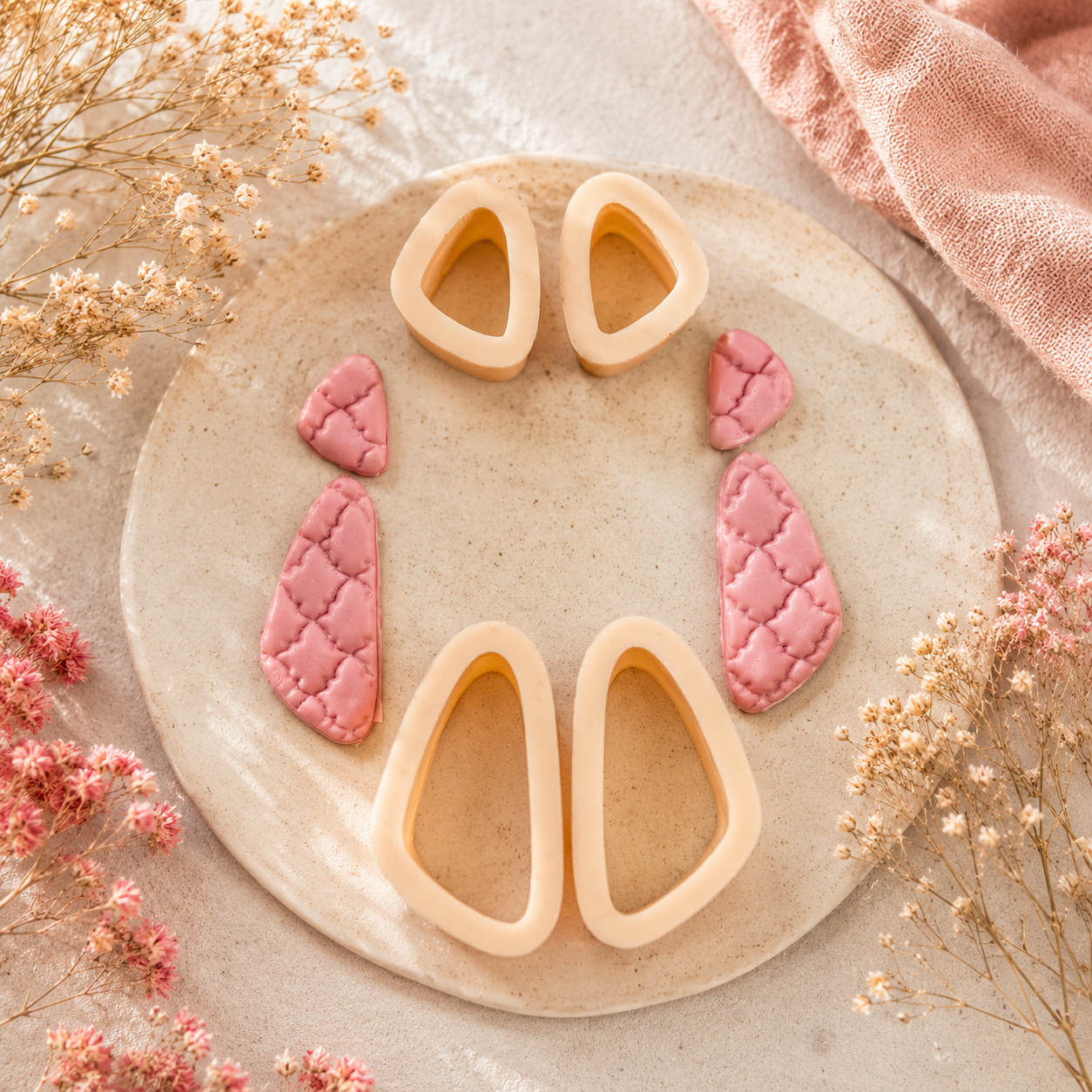 Organic Drops Clay Cutters Set of 4 for Jewelry Making by Get Inspired
