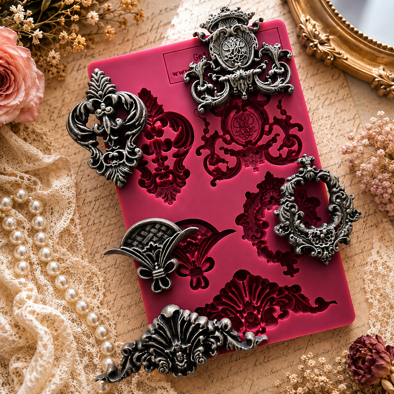 Crowns of Bavaria Silicon Mold 5x8inch GI3DM13 By Get Inspired Feb 2021 Launch