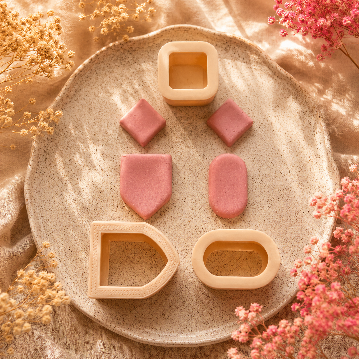 Basic Essentials Clay Cutters Set of 3 for Jewelry Making by Get Inspired