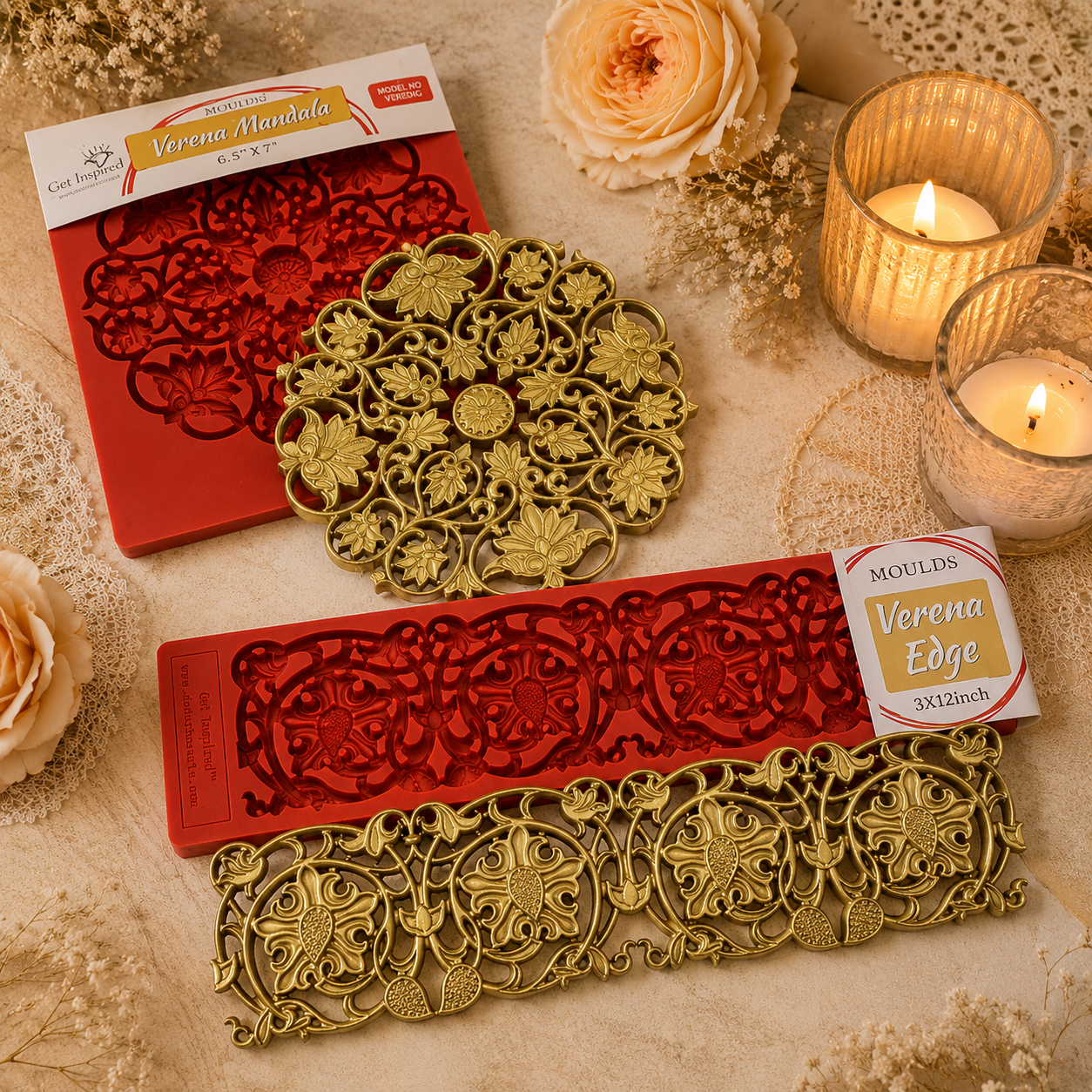 Verena Edge 3x12inch Silicone Mold By Get Inspired