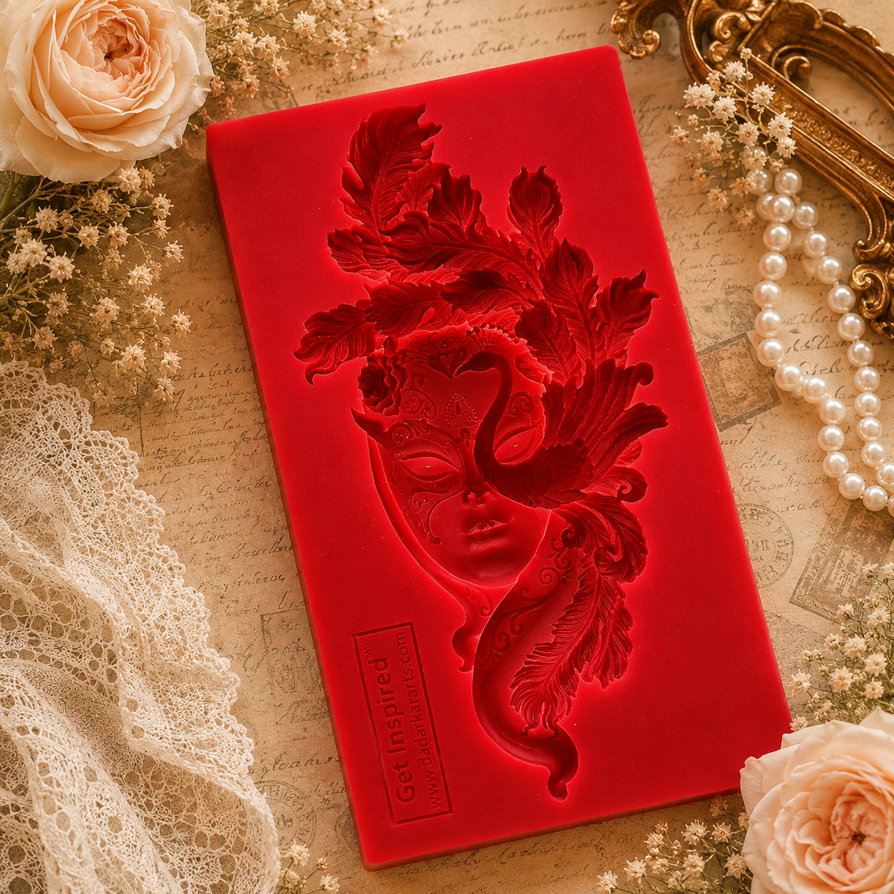 Caribbean Princess Silicon Mold 5x7inch GI3DM12 By Get Inspired Feb 2021 Launch