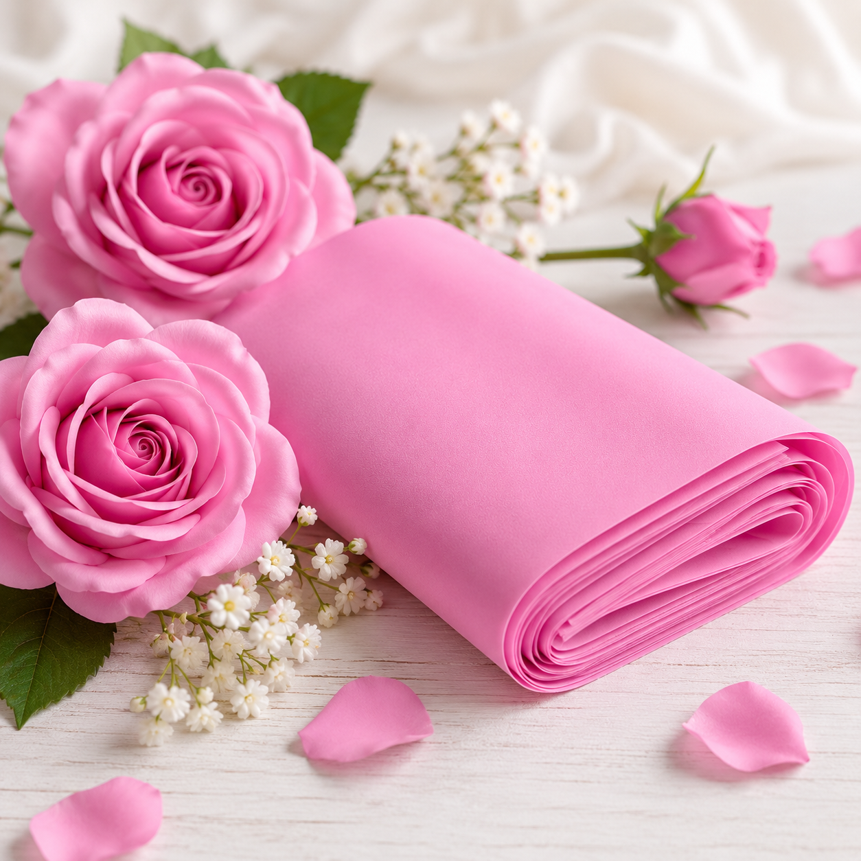 Get Inspired Bright Pink Flower Making Foam -50x50 cm 0.8 mm Thickness 10 Sheets