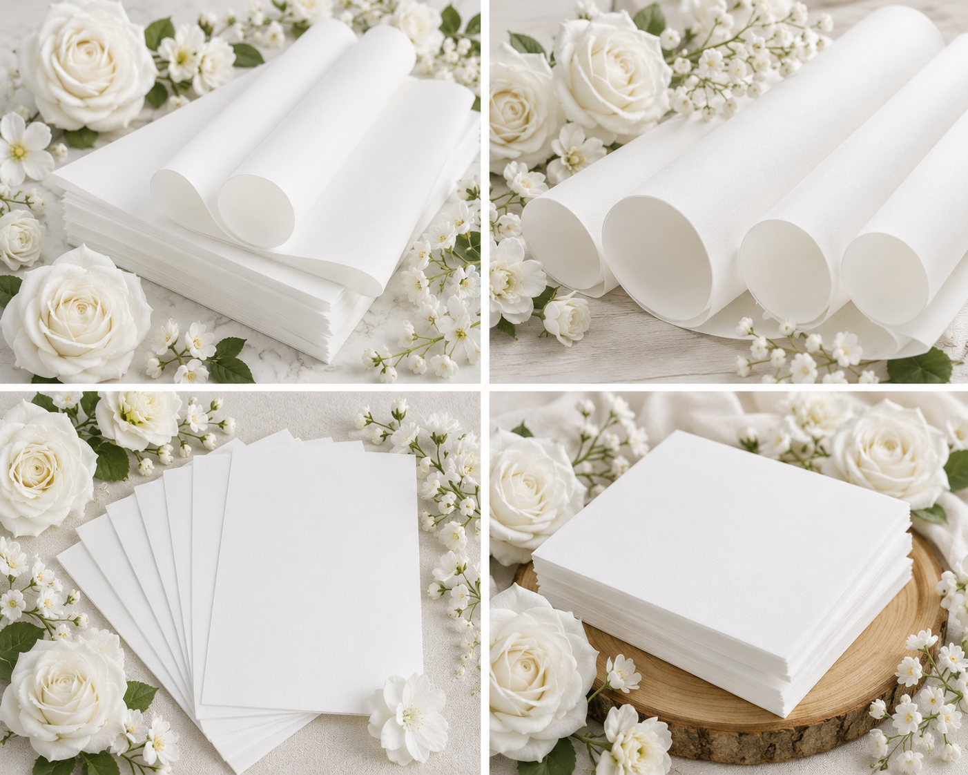 White Flower Making Foam 0.8mm Pack Of 10 - 30cmsx40cms