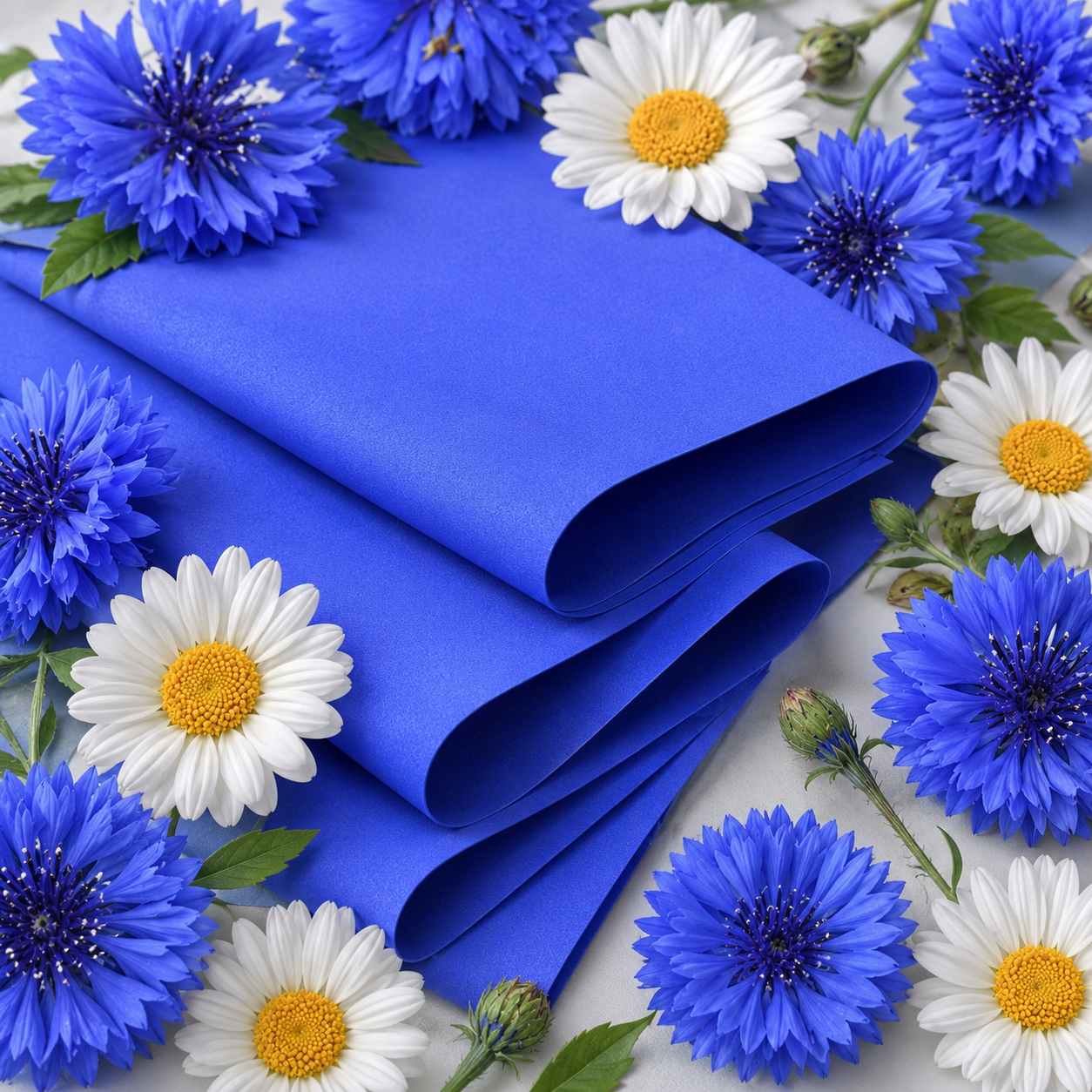 Get Inspired Flower Making Foam 0.8 mm, 50x50 cm (Dark Blue) - Pack of 10