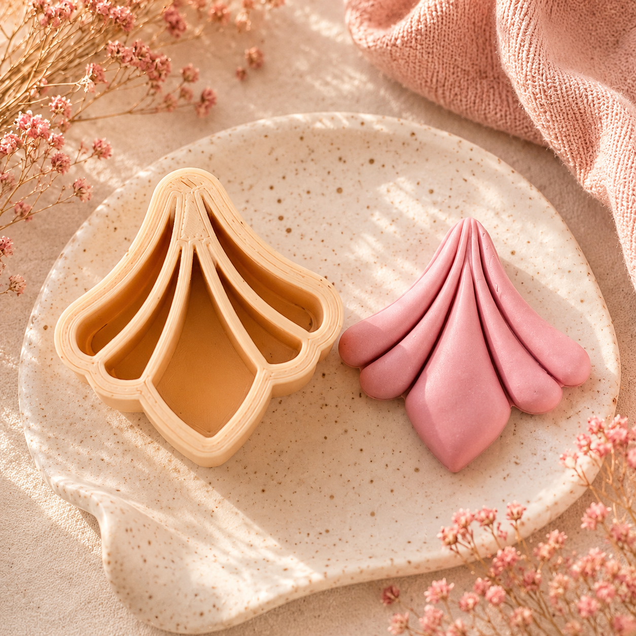 Scallop Drop Flower Clay Cutter Set of 1 for Jewelry Making by Get Inspired