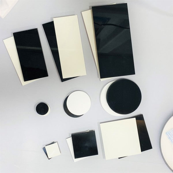 18pcs Assorted High Quality Polished Smooth Edge Acrylic Bases White and Black Pack for Alcohol & Resin Art