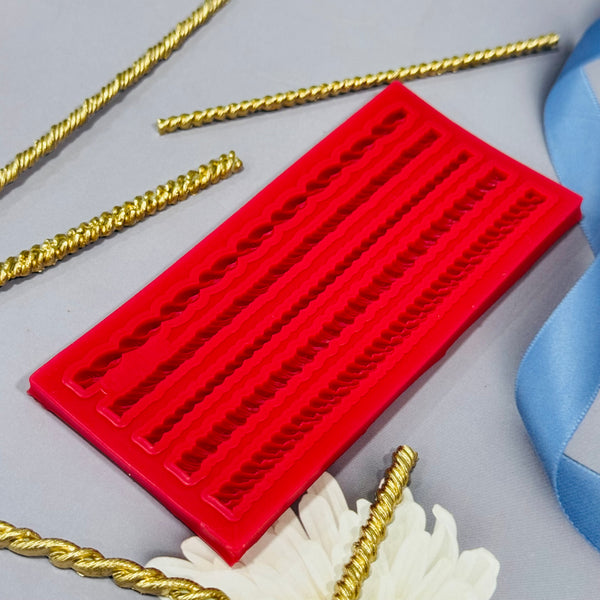 Get Inspired Rope Silicone Mold-5 Different Twisted Rope Design-Diy Fo ...