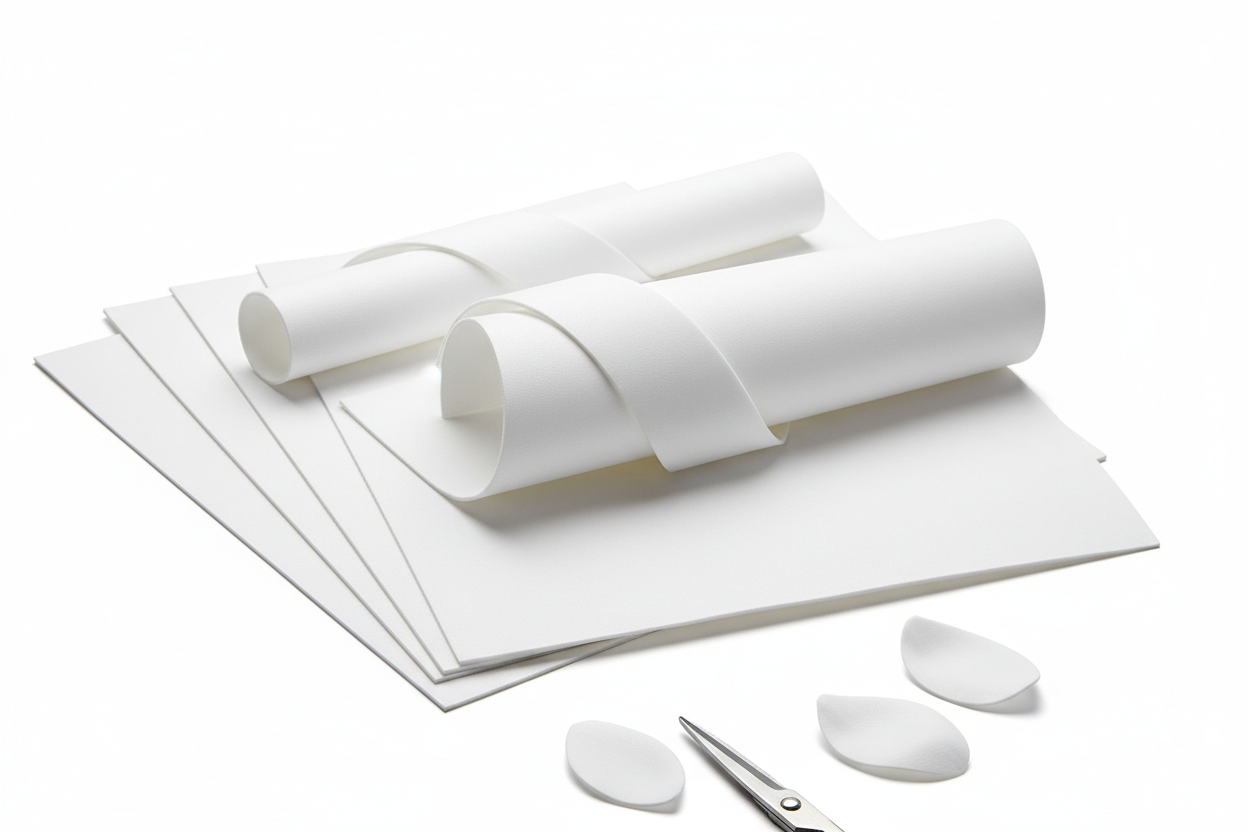 Get Inspired White Flower Making Foam (0.8 mm, 50x50 cm) - Pack of 10